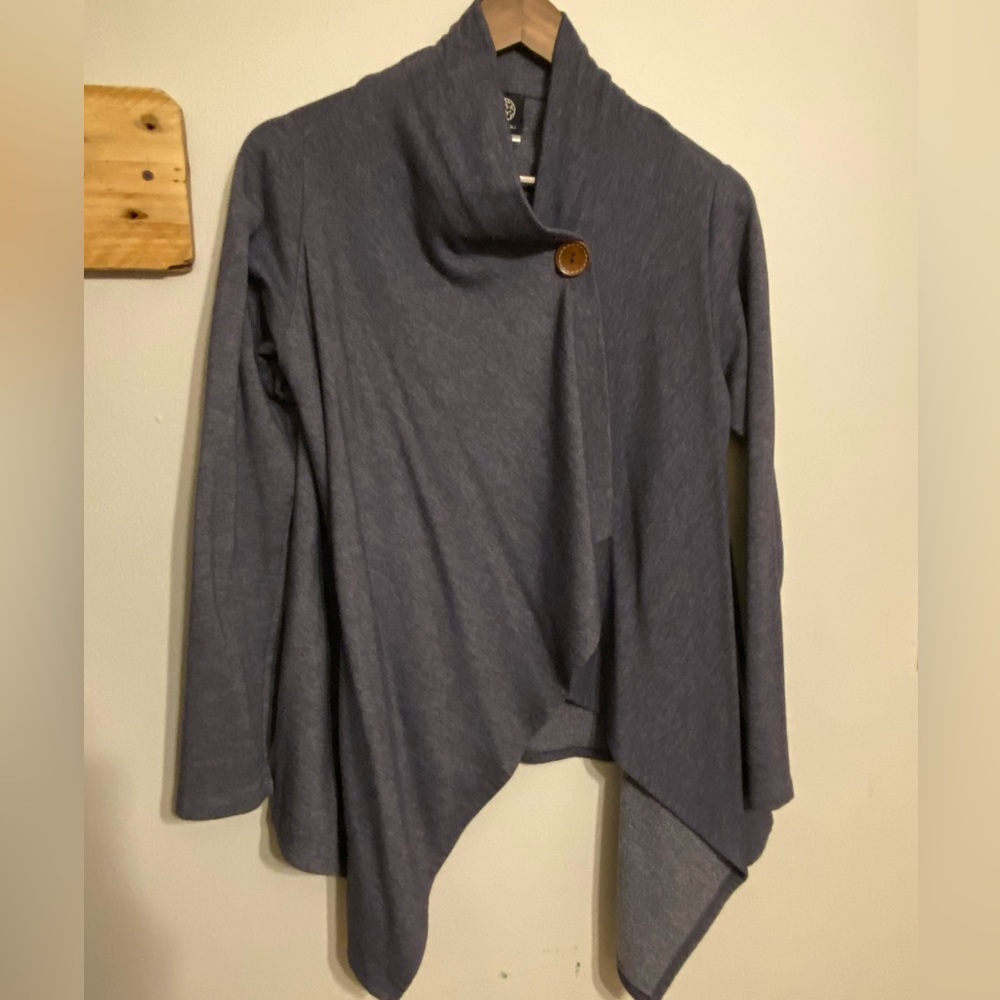 Bobeau super soft button wrap cardigan
